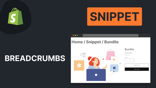 a cover for a How To Add Breadcrumbs To Shopify theme post